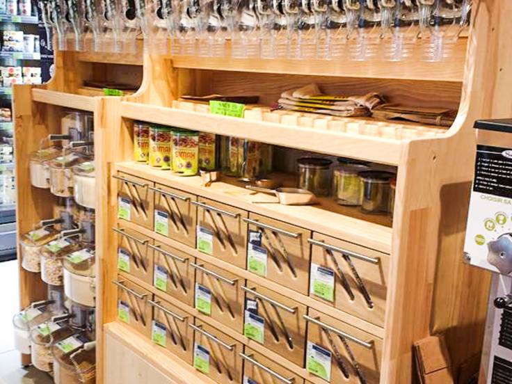 Mobilier de magasin bio à Bordeaux
