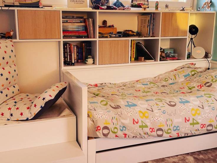 Meuble de rangement sur mesure pour chambre d'enfant