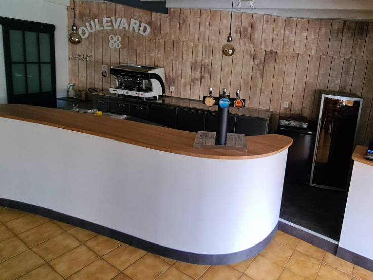 Comptoir en partenariat avec Mahogany Agencement - Bassin d'Arcachon